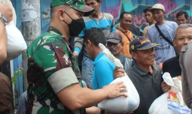 Pasca Kenaikan BBM, Dandim 0601/Pandeglang Bersama FKPD Berikan Bantuan Kepada Pengendara Ojeg Dan Supir Angkot