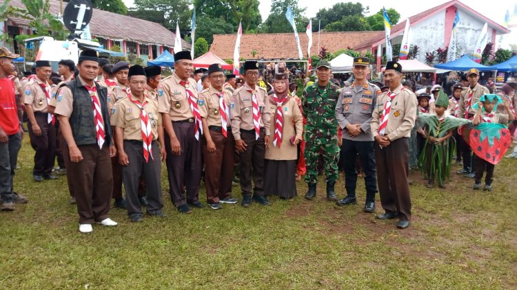 DANRAMIL 0105/MANDALAWANGI HADIRI PEMBUKAAN JAMBORE CABANG TAHUN 2025 TINGKAT KABUPATEN PANDEGLANG