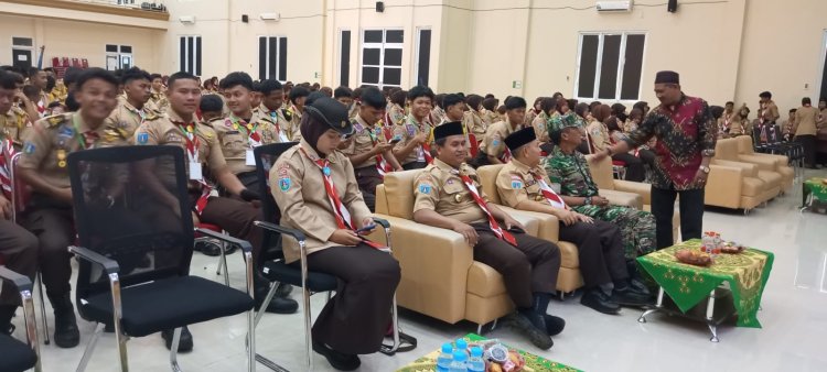 PELTU BAHTIAR HADIRI KEGIATAN GELORA PENEGAK VI DI UNIVERSITAS MATHLA’UL ANWAR BANTEN