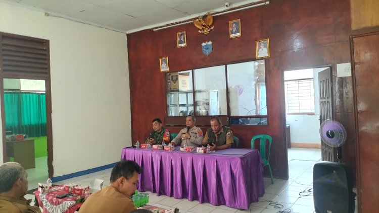 Serka Yatno Babinsa Koramil 0111/Pagelaran Hadiri Rakor Lintas Sektoral Tingkat Kecamatan Pagelaran