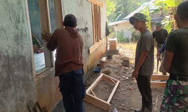 Satgas TMMD Ke-129 Kodim 0601/Pandeglang Rehab Mushola di Kampung Babakan Kaju