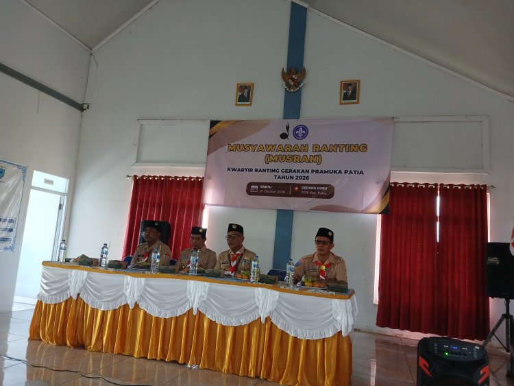 TNI dan Pramuka Perkuat Sinergi, Pelda Agus Rizal Hadiri Musran Kwartir Ranting Patia