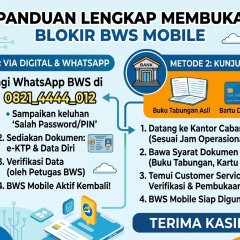 Ini Cara buka blokir bws mobile banking yg terblokir