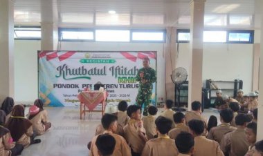 Anggota Koramil 0101/Pandeglang, Berikan Materi Wasbang Di Ponpes Turus