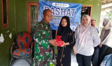 Bantu Upaya Penanganan Stunting, Serda Widagyo Anggota Koramil 0111/Pagelaran, Hadiri Kegiatan DASHAT
