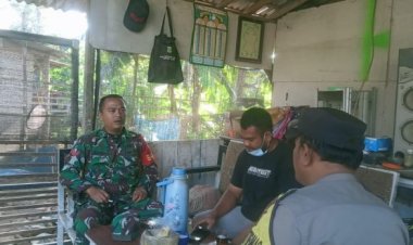 Jalin Silaturahmi Dengan Warga Babinsa Koramil 0101/Pandeglang Anjangsana Di Desa Binaan