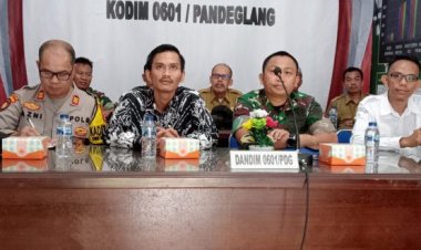 Secara Virtual, Dandim 0601/Pandeglang Ikuti Deklarasi Pemilu Damai 2024 yang Dipimpin KSAD