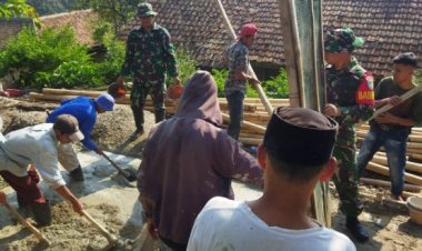 Desa Kurungdahu Cadasari Jadi Sasaran Karya Bakti Kodim 0601/Pandeglang