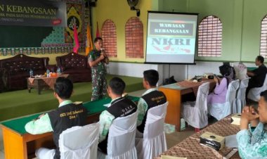 Danramil Berikan Materi Wawasan Kebangsaan Kepada Peserta Bimbingan Teknis, Guru SMA, SMK Dan SKh Kabupaten Pandeglang