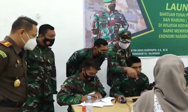 Kodim 0601/Pandeglang Hari ini Luncurkan Program Bantuan Tunai Pedagang Kaki Lima dan Warung (BTPKLW)