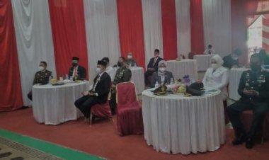 Dandim 0601/Pandeglang Bersama Forkopimda Saksikan Detik-detik Prolamasi Secara Virtual