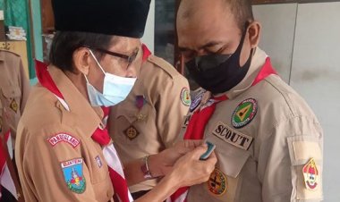 Serma Agus Rizal Raih Penghargaan Lencana Pancawarsa Gerakan Pramuka