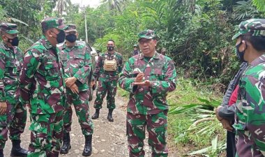 Dandim 0601/Pdg Dampingi Kapok Sahli Pangdam III/SLW Tinjau Lahan TNI di Cimanggu