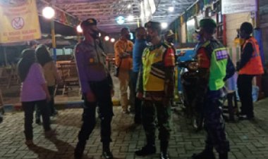Pemberlakuan Pembatasan Kegiatan Masyarakat (PPKM) Kodim 0601/ Pandeglang Laksanakan Patroli Gabungan