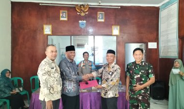 Danramil 0111/Pagelaran Kodim 0601/Pandeglang Hadiri Sertijab Kepala Desa Di Dua Kecamatan Pagelaran dan Patia