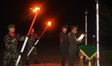 Dandim 0601/Pandeglang Jadi Irup Renungan Suci Peringatan HUT ke-80 RI di TMP Cihaseum