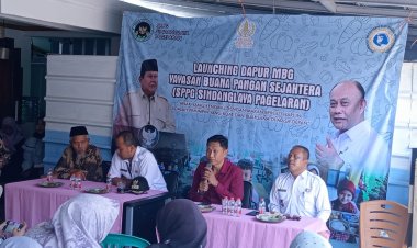 Mewakili Dandim, Danramil 0111/Pagelaran Hadiri Launching Satuan Pelayanan Pemenuhan Gizi (SPPG) di Kecamatan Pagelaran