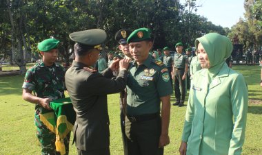 51 Anggota Kodim 0601/Pandeglang Naik Pangkat, Dandim Berikan Apresiasi