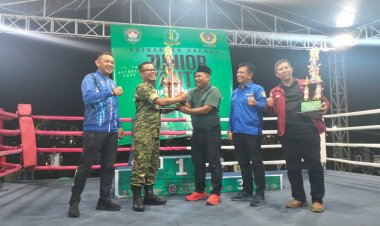 KEJUARAAN DAERAH TINJU JUNIOR YOUTH DALAM RANGKA HUT BANTEN KE-25 DAN HUT TNI KE-80 DI KODIM 0601/PANDEGLANG