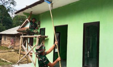 Satgas TMMD ke-126 Lanjutkan Perehaban Musholla, Capai Progres 85 Persen di Hari ke-15