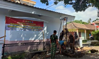 Satgas TMMD ke-126 Lanjutkan Pengeboran Sumur Titik ke-1 di Kampung Kadujaro untuk Fasilitas Masjid, Majlis, dan Musholla