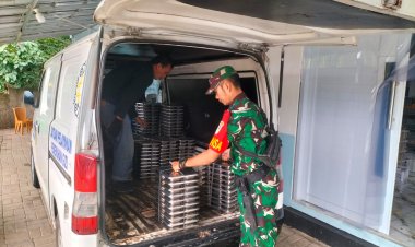 Babinsa Koramil 0105/Mandalawangi Monitoring Program Makan Bergizi Gratis (MBG) di Wilayah Kecamatan Mandalawangi, Kabupaten Pandeglang