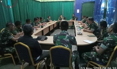 TIM WASRIK CURRENT AUDIT ITDAM III/SILIWANGI LAKSANAKAN PENGAWASAN DI KODIM 0601/PANDEGLANG
