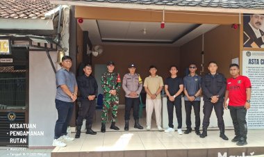 KORAMIL 0101/PANDEGLANG MONITORING WILAYAH BABINSA KELURAHAN PANDEGLANG DI RUTAN KELAS IIB PANDEGLANG