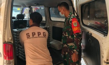 Sertu Iding Babinsa Koramil 0104/Cimanuk melaksanakan Pendampingan Program MBG di Kecamatan Cimanuk.