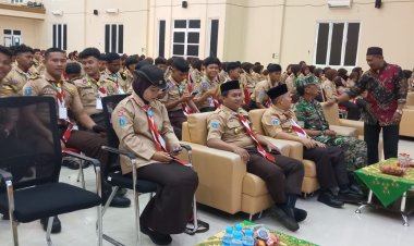 PELTU BAHTIAR HADIRI KEGIATAN GELORA PENEGAK VI DI UNIVERSITAS MATHLA’UL ANWAR BANTEN