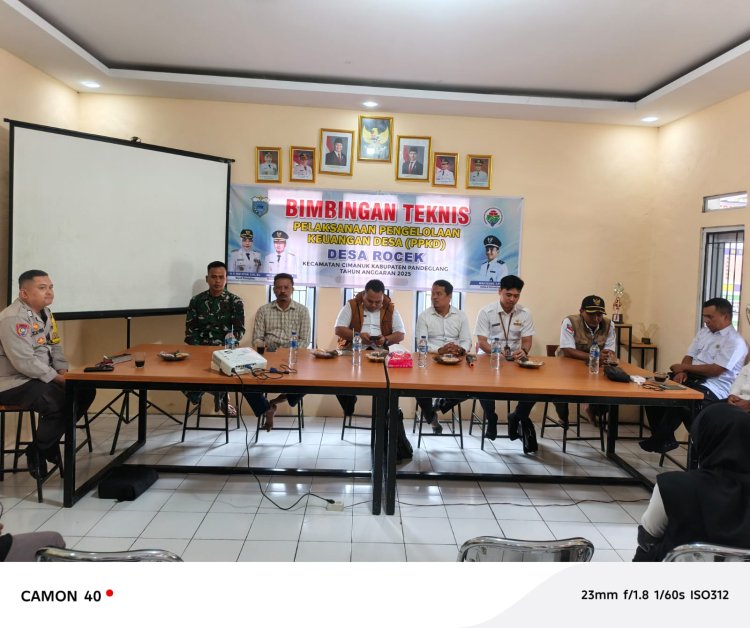 BABINSA KORAMIL 0104/CIMANUK HADIRI BIMBINGAN TEKNIS PELAKSANAAN PENGELOLAAN KEUANGAN DESA (PPKD) TAHUN ANGGARAN 2025