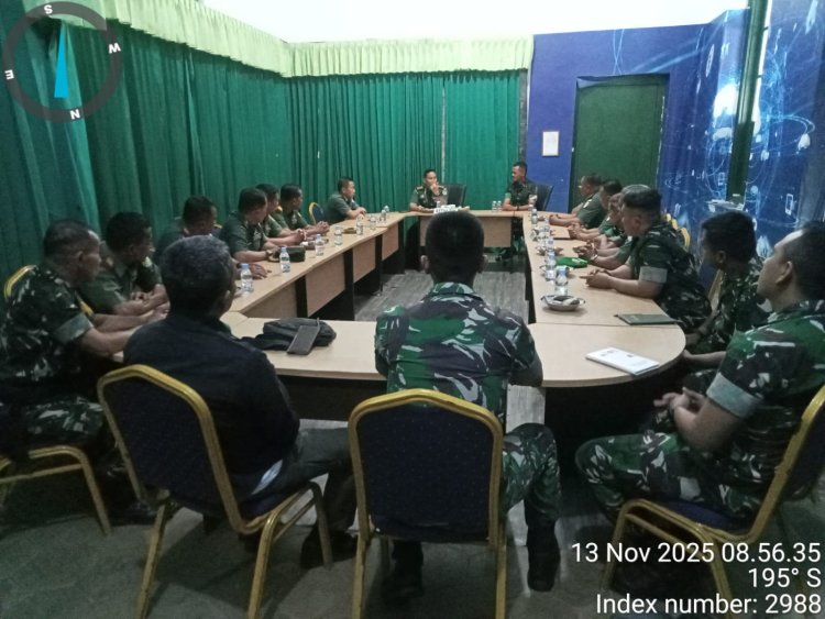 TIM WASRIK CURRENT AUDIT ITDAM III/SILIWANGI LAKSANAKAN PENGAWASAN DI KODIM 0601/PANDEGLANG