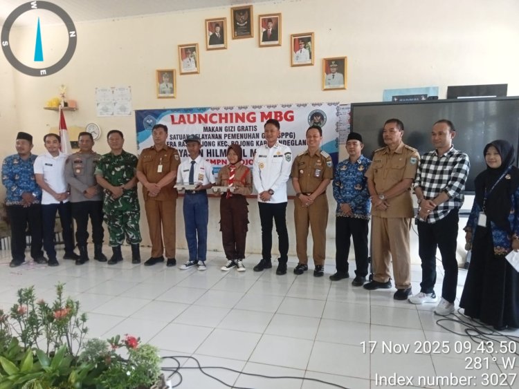 Kapten Arm Siswoyo Danramil 0108/Bojong Hadiri Acara Launching Program Makan Bergizi Gratis (MBG) SPPG
