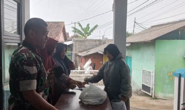 Babinsa Koramil 0101/Pandeglang Monitoring Pendistribusian Bantuan bagi Ibu Hamil di Kelurahan Saruni