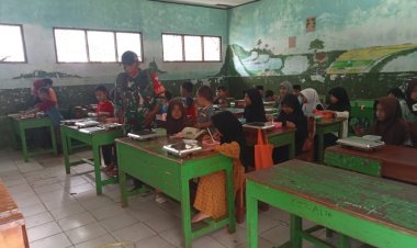 Babinsa Koramil 0108/Bojong-Picung Laksanakan Pendampingan Program MBG di SPPG Bungurcopong