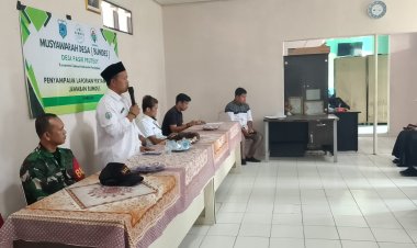 Babinsa Koramil 0102/Cadasari Hadiri Musyawarah Desa BUMDes di Desa Pasir Peuteuy