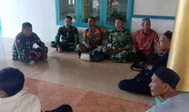 Anggota Koramil 0115/Cimanggu Laksanakan Komsos Bersama Tokoh Agama dan Tokoh Masyarakat Antisipasi Dampak Cuaca Ekstrem