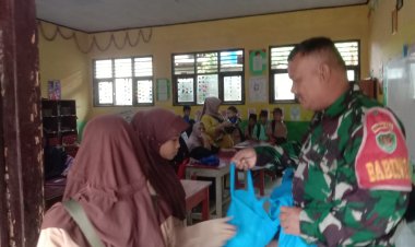 BABINSA KORAMIL 07/SAKETI LAKSANAKAN PENDAMPINGAN PROGRAM MAKAN BERGIZI GRATIS (MBG) DI KECAMATAN SAKETI