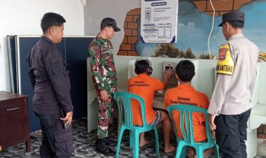 Babinsa Kelurahan Pandeglang Laksanakan Monitoring Wilayah Sambang Rutan Kelas IIB Pandeglang