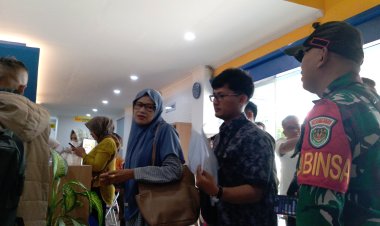 Babinsa Koramil 0102/Cadasari Laksanakan Pengawasan dan Pengamanan di Kantor Pajak Pandeglang
