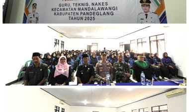 Danramil 0105/Mandalawangi Hadiri Pelantikan dan Pengambilan Sumpah PPPK Paruh Waktu Tahun 2025