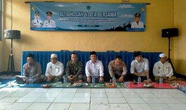 Hadapi Cuaca Ekstrem, Serka Dede Suharsono dari Koramil 0111/Pagelaran Ikut Doa Bersama di Patia