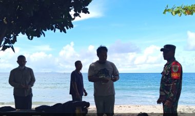 Babinsa Koramil 0115/Cimanggu Laksanakan Pemantauan Obyek Wisata Pantai Daplangu di Kecamatan Sumur