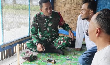 Serka H. Situmorang Babinsa Koramil 0103/Banjar Laksanakan Komsos Bersama Kepala Desa dan Perangkat Wilayah