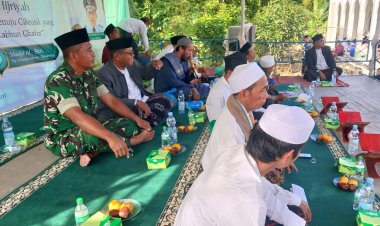 Kapten Inf Purgianto Hadiri Pengajian Rutin Tingkat Kecamatan Cikeusik Berlangsung Khidmat dan Kondusif