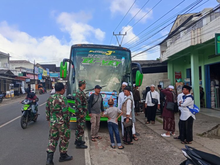 KORAMIL 0113/CIBALIUNG – MONITORING PEMBERANGKATAN MASSA REUNI AKBAR 212