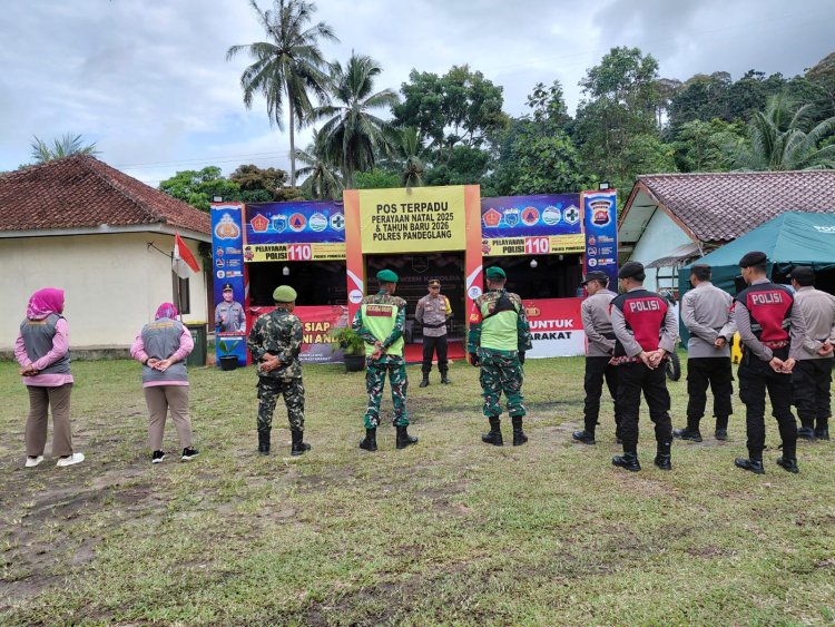 Pengamanan dan Pelayanan Nataru 2025–2026 di Pos Yan Carita Berjalan Aman dan Kondusif