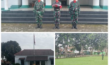 Anggota Kodim 0601/Pandeglang Gelar Upacara Bendera Merah Putih, Tanamkan Disiplin dan Jiwa Nasionalisme Prajurit