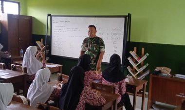 Danramil 0104/Cimanuk Beserta Anggota Babinsa Hadiri Tasyakuran SDN Rocek 2 Cimanuk Usai Rampungnya Program Rehabilitasi dan Revitalisasi Pendidikan Tahun 2025