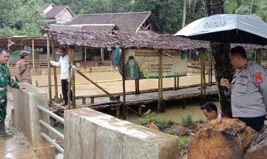 Serma Junaedi Babinsa Koramil 0107/Saketi Hadiri Kegiatan Monitoring dan Evaluasi di Desa Medalsari